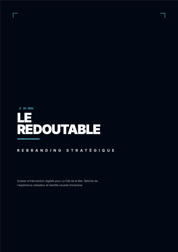 Couverture du brief UX UI Le Redoutable, utilisée comme aperçu du document intégré.